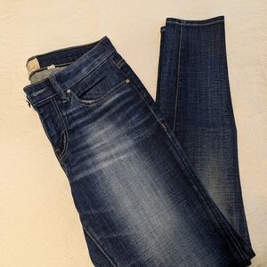 BKE Women’s Dark Indigo Skinny Jeans